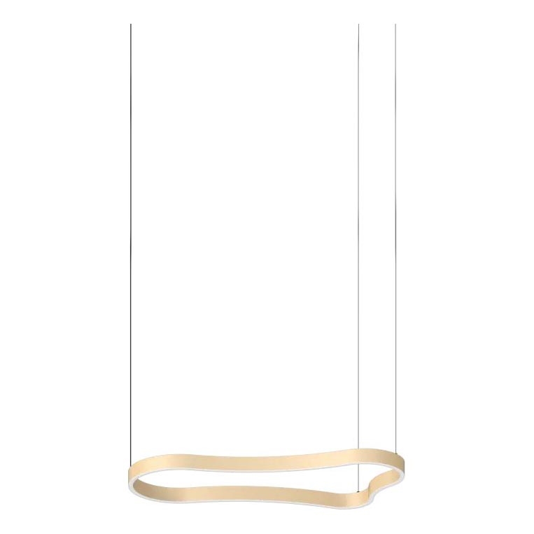 Ideal Lux - Lámpara LED colgante WAVES LED/37W/230V CRI 90 latón
