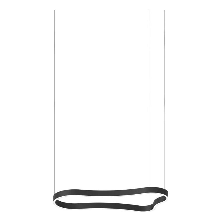 Ideal Lux - Lámpara LED colgante WAVES LED/37W/230V CRI 90 negro