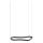 Ideal Lux - Lámpara LED colgante WAVES LED/37W/230V CRI 90 negro