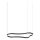 Ideal Lux - Lámpara LED colgante WAVES LED/45W/230V CRI 90 negro