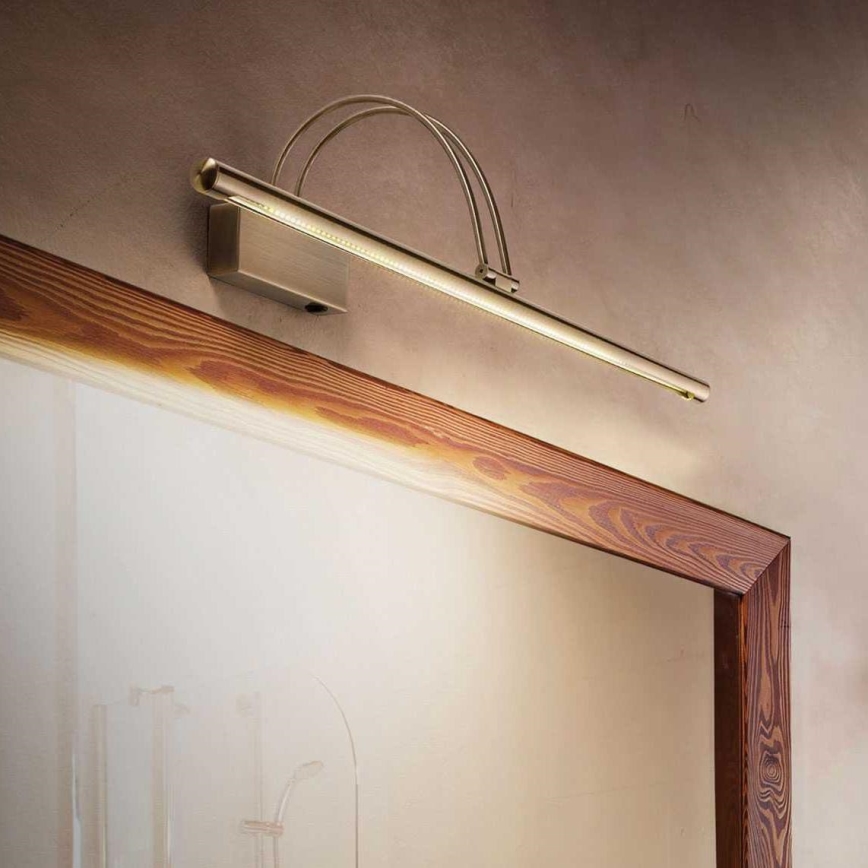 Ideal Lux - Lámpara LED de cuadro BOW LED/4,6W/230V 46 cm CRI 90 dorado