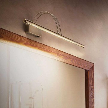 Ideal Lux - Lámpara LED de cuadro BOW LED/8W/230V 76 cm CRI 90 dorado