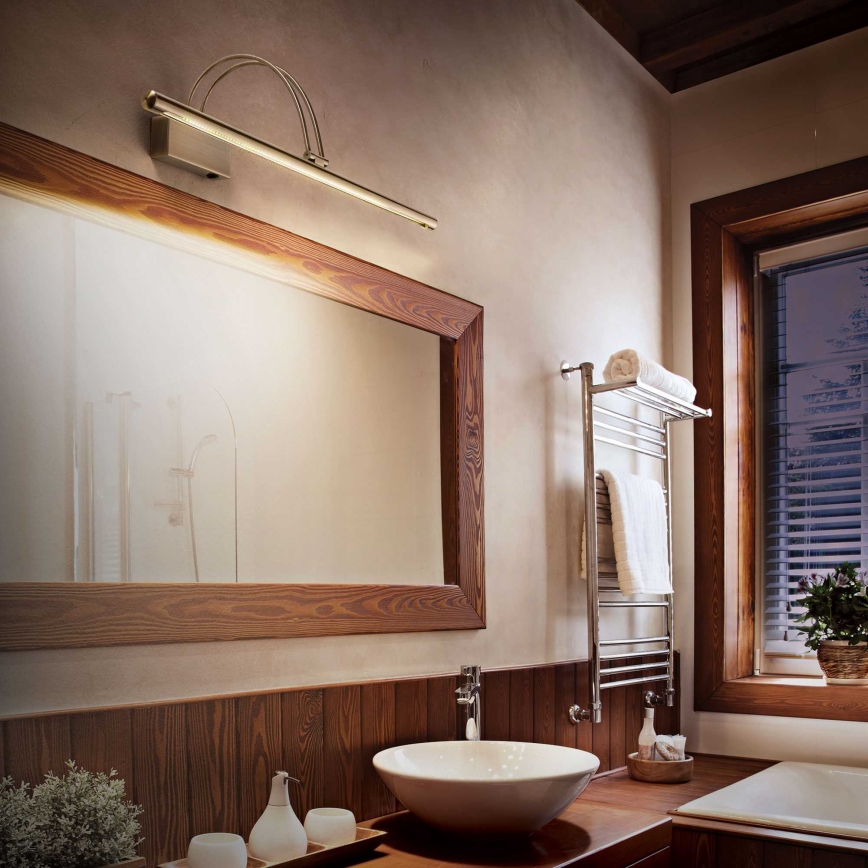 Ideal Lux - Lámpara LED de cuadro BOW LED/8W/230V 76 cm CRI 90 dorado