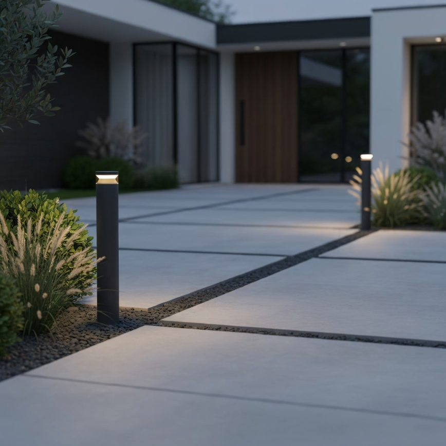 Ideal Lux - Lámpara LED de exterior BOEING LED/14W/230V 100 cm CRI 90 IP65 negro