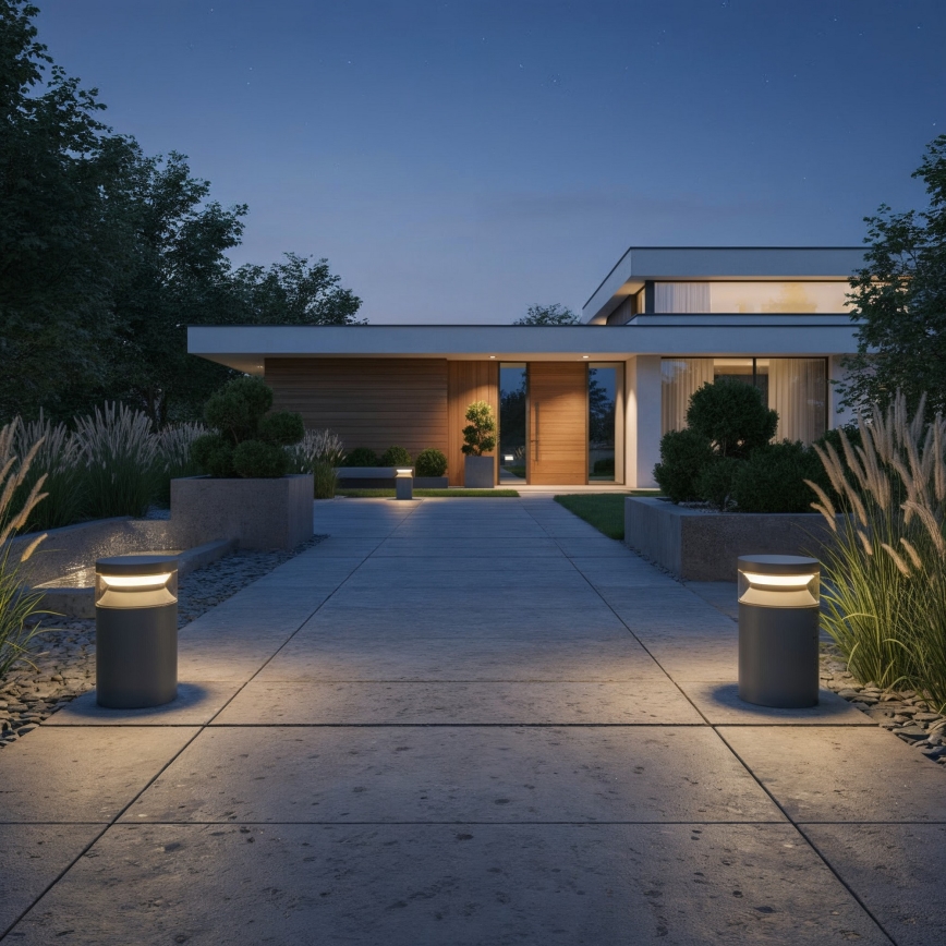 Ideal Lux - Lámpara LED de exterior BOEING LED/14W/230V 15 cm CRI 90 IP65 antracita