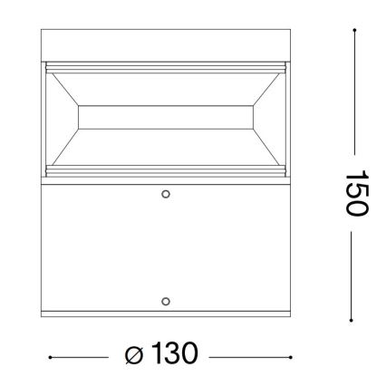 Ideal Lux - Lámpara LED de exterior BOEING LED/14W/230V 15 cm CRI 90 IP65 antracita