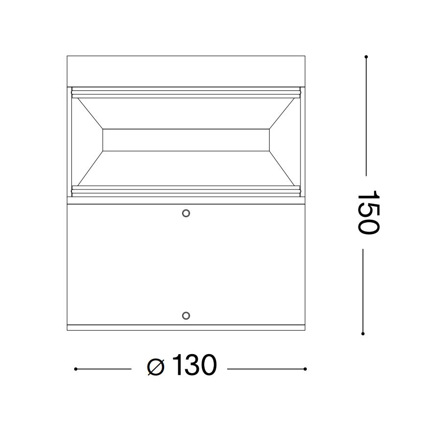 Ideal Lux - Lámpara LED de exterior BOEING LED/14W/230V 15 cm CRI 90 IP65 marrón