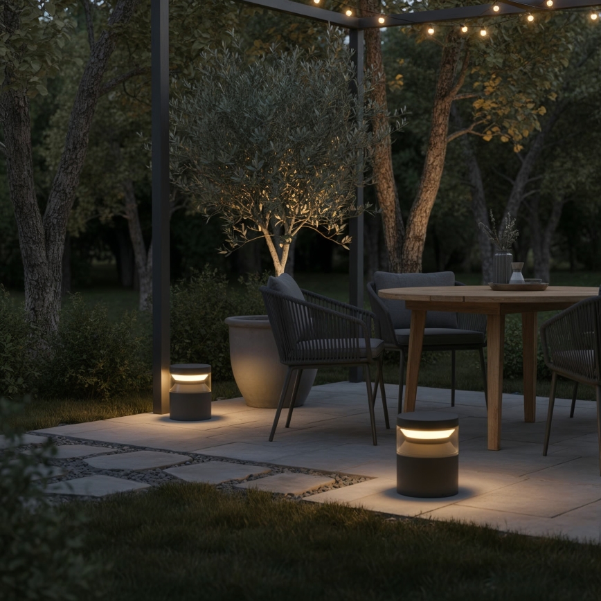 Ideal Lux - Lámpara LED de exterior BOEING LED/14W/230V 15 cm CRI 90 IP65 negro