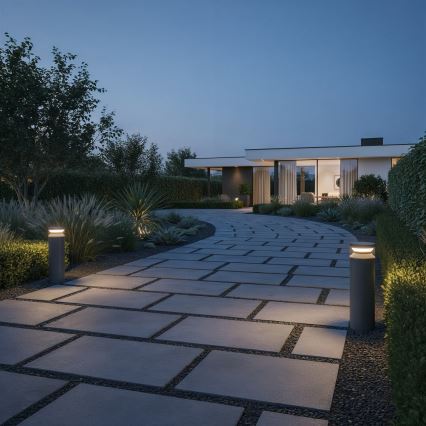 Ideal Lux - Lámpara LED de exterior BOEING LED/14W/230V 40 cm CRI 90 IP65 antracita