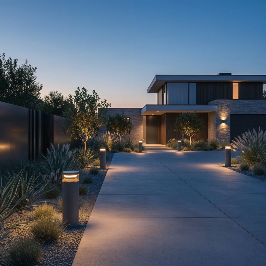 Ideal Lux - Lámpara LED de exterior BOEING LED/14W/230V 40 cm CRI 90 IP65 antracita