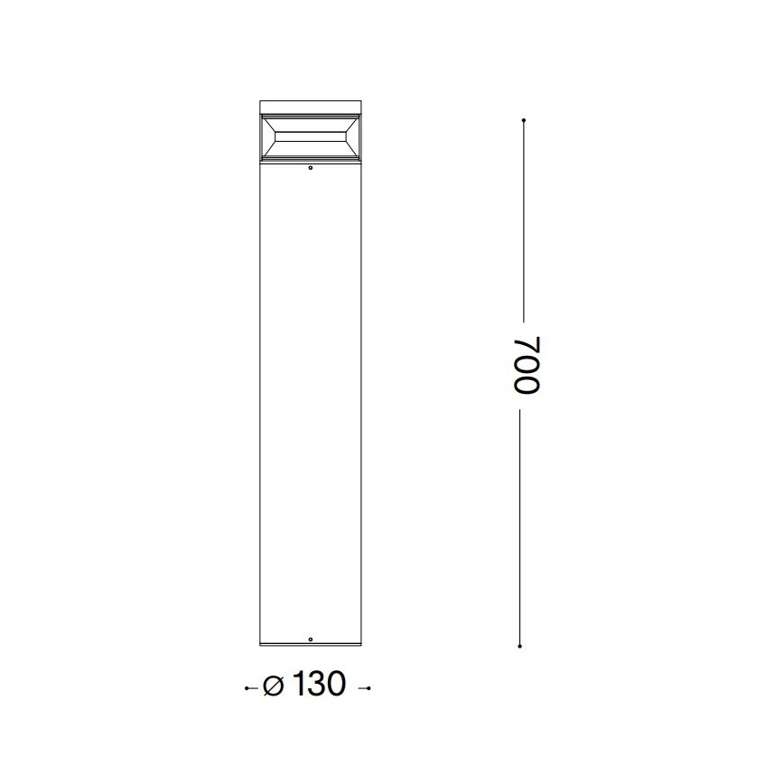 Ideal Lux - Lámpara LED de exterior BOEING LED/14W/230V diá. 70 cm CRI 90 IP65 negro