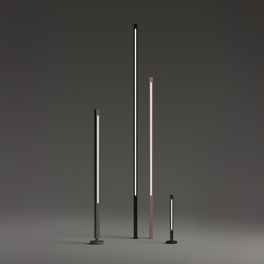 Ideal Lux - Lámpara LED de exterior JEDI LED/25W/230V 160 cm CRI 90 IP65 antracita