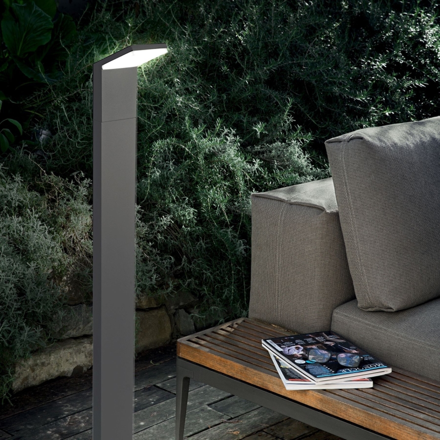 Ideal Lux - Lámpara LED de exterior STYLE LED/8,5W/230V 4000K 100 cm CRI 90 IP54 antracita