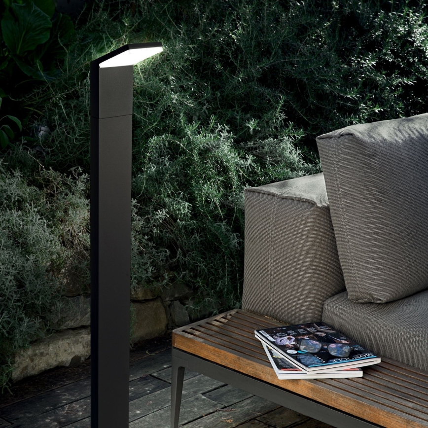 Ideal Lux - Lámpara LED de exterior STYLE LED/8,5W/230V 4000K 100 cm CRI 90 IP54 negro