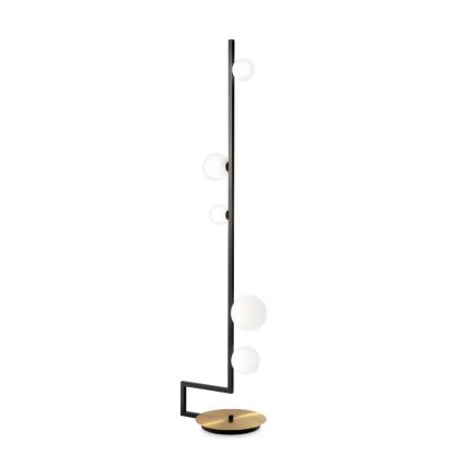 Ideal Lux - Lámpara LED de pie BIRDS 5xG9/3W/230V negro/dorado