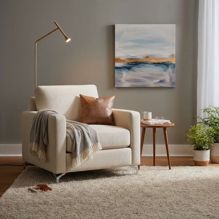 Ideal Lux - Lámpara LED de pie DIESIS LED/4,5W/230V CRI 95 dorado