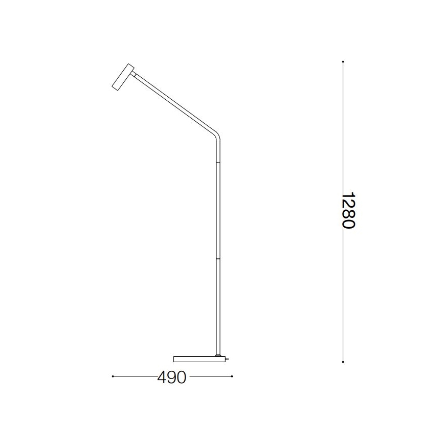 Ideal Lux - Lámpara LED de pie EASY LED/3,5W/230V CRI 90 blanco