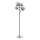 Ideal Lux - Lámpara LED de pie EQUINOXE 4xG4/2W/230V cromo brillante/ahumado