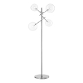 Ideal Lux - Lámpara LED de pie EQUINOXE 4xG4/2W/230V cromo brillante/transparente