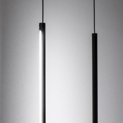 Ideal Lux - Lámpara LED de pie FILO LED/14W/230V 2700K CRI 90 negro