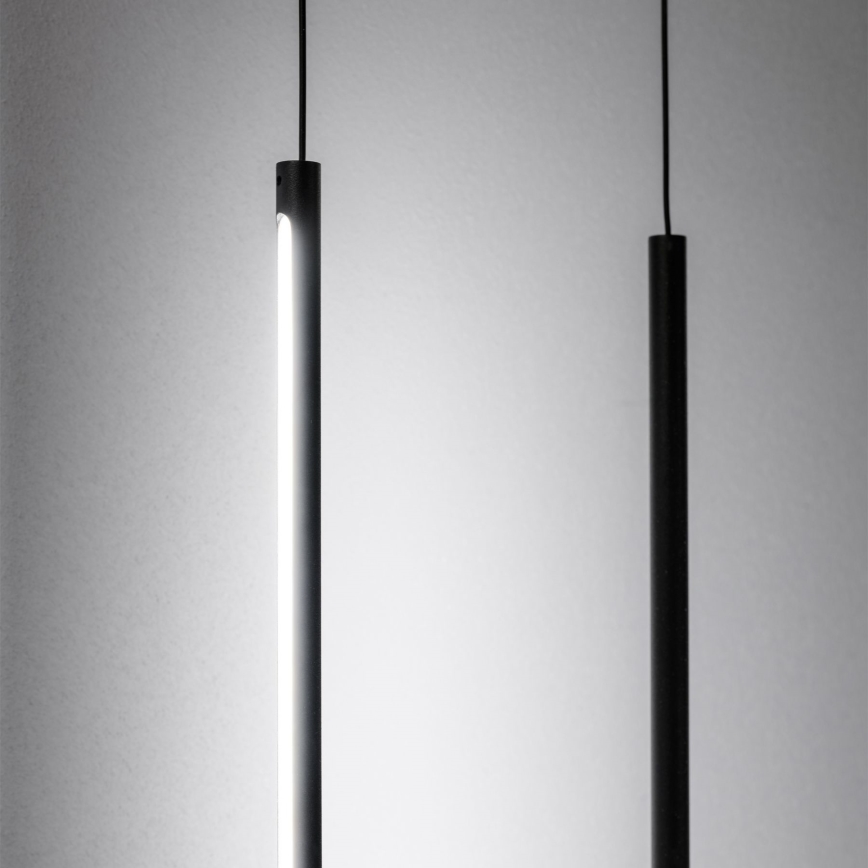 Ideal Lux - Lámpara LED de pie FILO LED/14W/230V 2700K CRI 90 negro