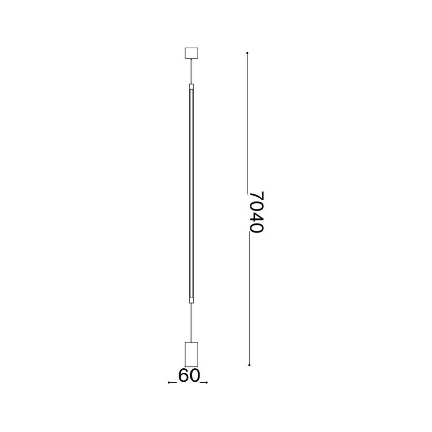 Ideal Lux - Lámpara LED de pie FILO LED/14W/230V 3000K CRI 90 blanco