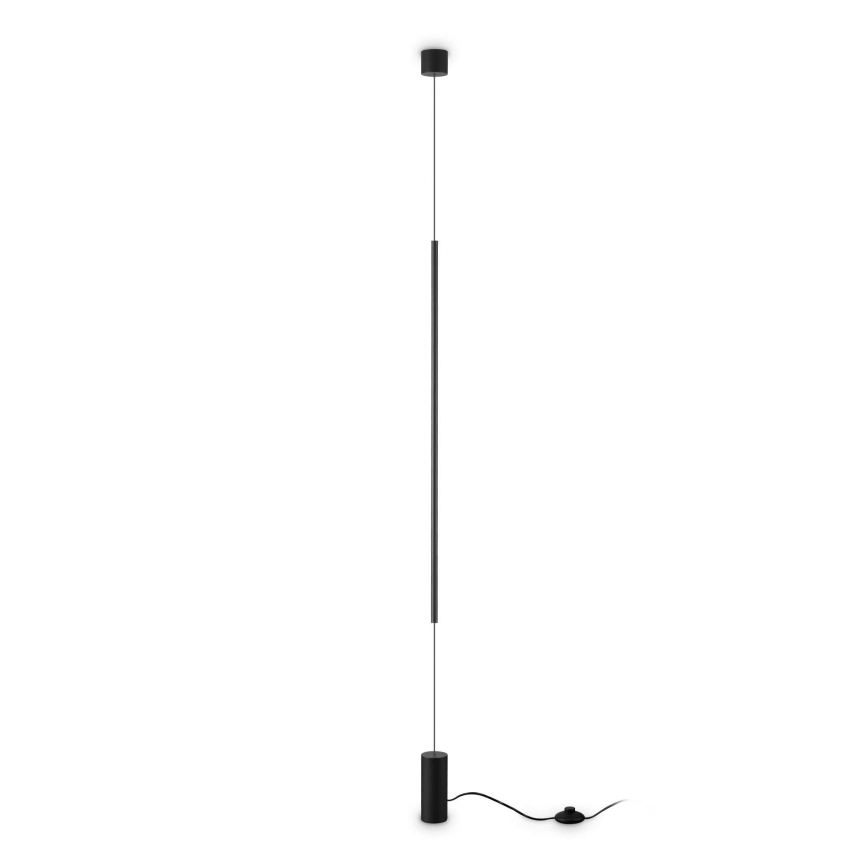 Ideal Lux - Lámpara LED de pie FILO LED/14W/230V 3000K CRI 90 negro