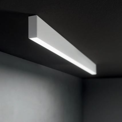 Ideal Lux - Lámpara LED de suspensión con cable LINUS LED/32W/230V 4000K CRI 90 120 cm blanca