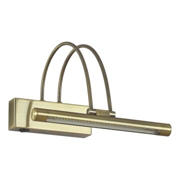 Ideal Lux - Lámpara LED para cuadros BOW LED/3,5W/230V CRI 90 26 cm latón