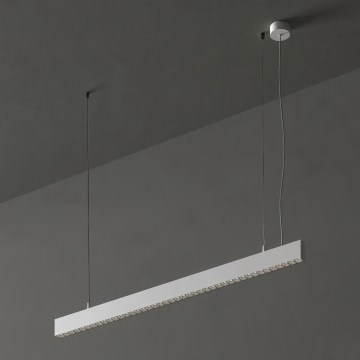 Ideal Lux - Lámpara LED suspendida con cable OFFICE LED/30W/230V 4000K CRI 90 blanca