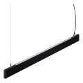 Ideal Lux - Lámpara LED suspendida por cable STEEL LED/29W/230V 4000K CRI 90 120 cm negra