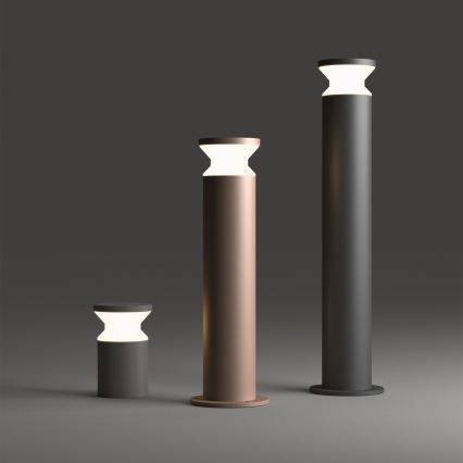 Ideal Lux - Lámpara para exterior TORRE 1xE27/15W/230V 60 cm IP65 marrón