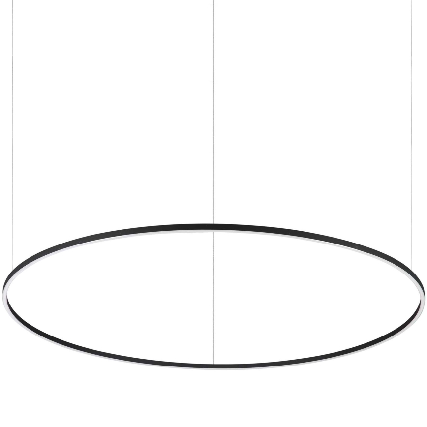 Ideal Lux - Lámpara LED suspendida con cable ORACLE LED/83W/230V 3000K IRC 90, diámetro 150 cm, negra