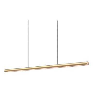 Ideal Lux - Lámpara suspendida regulable DORICA LED/35W/230V CRI 90 140 cm con cable dorada