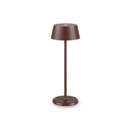 Ideal Lux - Lámpara exterior táctil LED regulable PURE LED/1,5W/3,7V 2200 mAh CRI 90 IP54 marrón