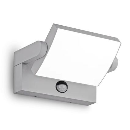 Ideal Lux - Aplique de pared exterior LED con sensor SWIPE LED/21W/230V CRI 90 IP54 blanco