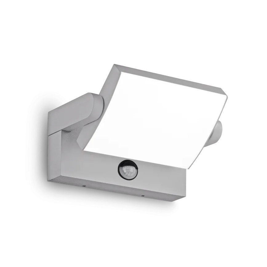 Ideal Lux - Aplique de pared exterior LED con sensor SWIPE LED/21W/230V CRI 90 IP54 blanco
