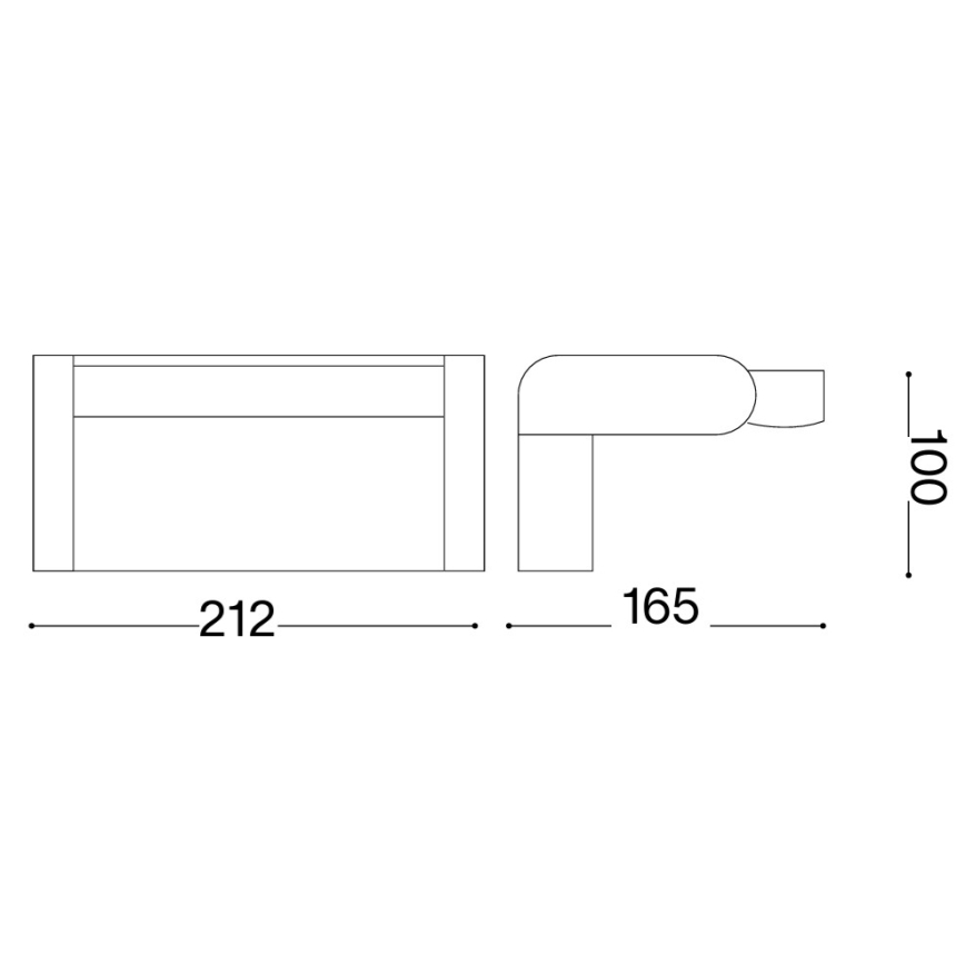 Ideal Lux - Aplique de pared exterior LED con sensor SWIPE LED/21W/230V CRI 90 IP54 blanco