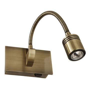 Ideal Lux - LED Aplique LED/3W/230V bronce