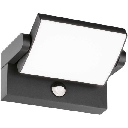 Ideal Lux - LED Aplique para exterior con sensor SWIPE LED/21W/230V CRI 90 IP54 antracita