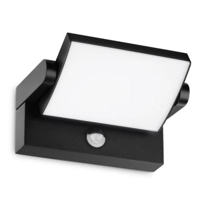 Ideal Lux - LED Aplique para exterior con sensor SWIPE LED/21W/230V CRI 90 IP54 negro