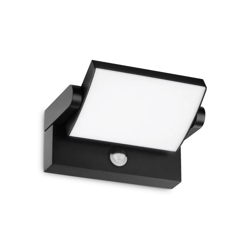 Ideal Lux - LED Aplique para exterior con sensor SWIPE LED/21W/230V CRI 90 IP54 negro