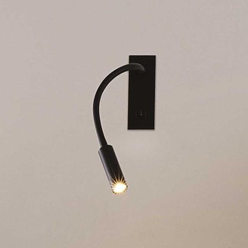 Ideal Lux - LED Lámpara flexible pequeña IO LED/3W/230V CRI 90 negro