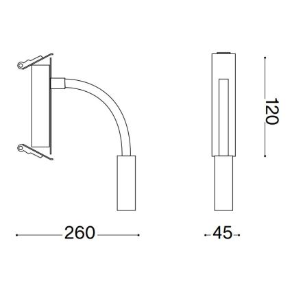 Ideal Lux - LED Lámpara flexible pequeña IO LED/3W/230V CRI 90 negro