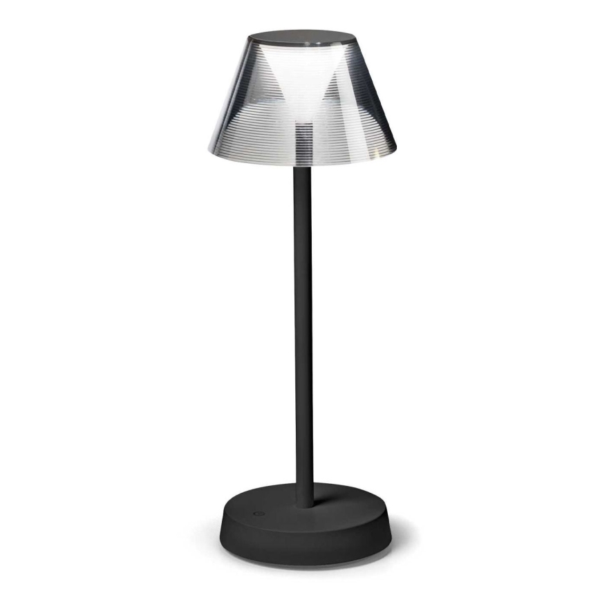 Ideal Lux - LED Lámpara táctil regulable LOLITA LED/2,8W/5V 2200 mAh IP54 negro