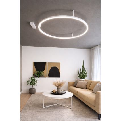 Ideal Lux - Lámpara de techo LED ORACLE SLIM LED/29W/230V 2700K CRI 90 Ø 50 cm blanca