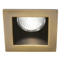 Ideal Lux - Luminaria empotrable FUNKY 1xGU10/50W/230V 9x9 cm latón