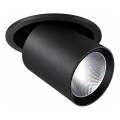 Ideal Lux - Luminaria empotrable LED NOVA, 20 W, 230 V, 4000 K, CRI 90, Ø 15,4 cm, negra