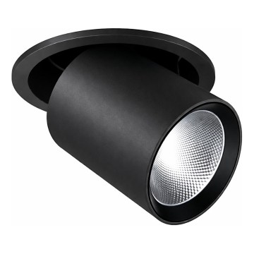 Ideal Lux - Luminaria empotrable LED NOVA, 20 W, 230 V, 4000 K, CRI 90, Ø 15,4 cm, negra