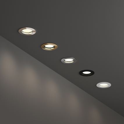 Ideal Lux - Luminaria empotrada 1xGU10/50W/230V Ø 7,7 cm cromado brillante